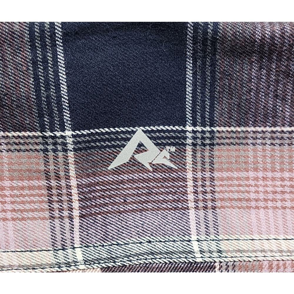 Ridgecut Women’s Plaid Button Up‎ Shirt Size Large Pink Navy - Picture 8 of 12